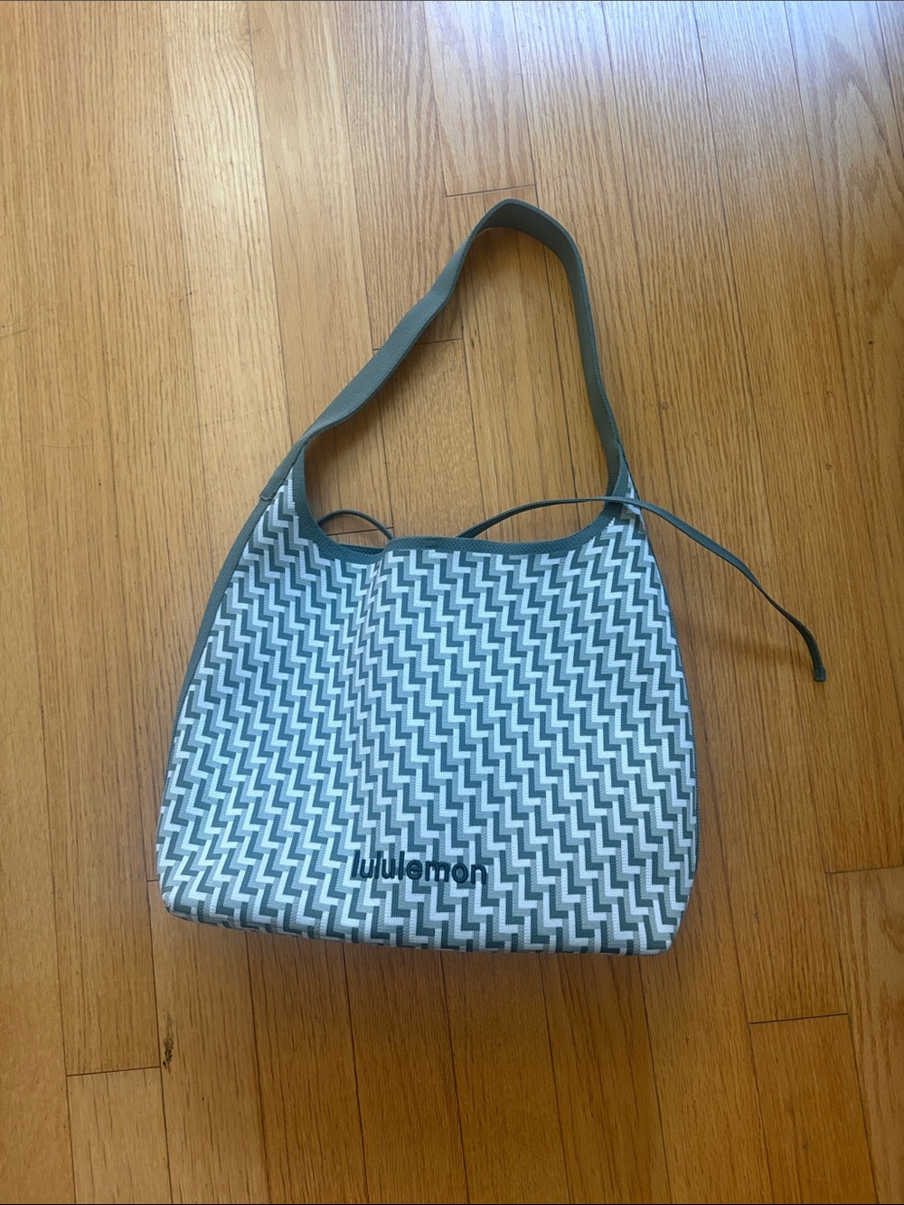 lululemon athletica Gray Chevron Shoulder Bag